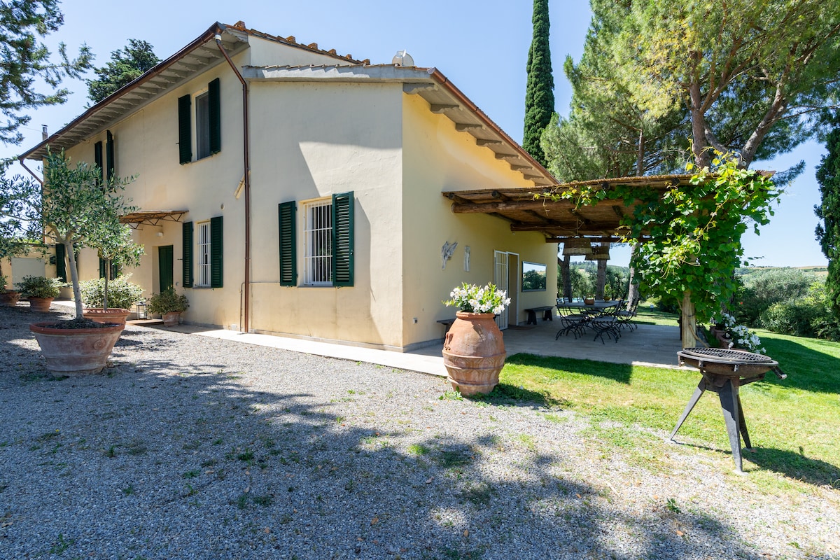 The villa exterior